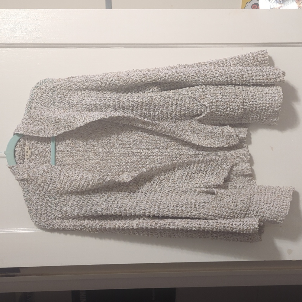 Oatmeal POL cardigan size small